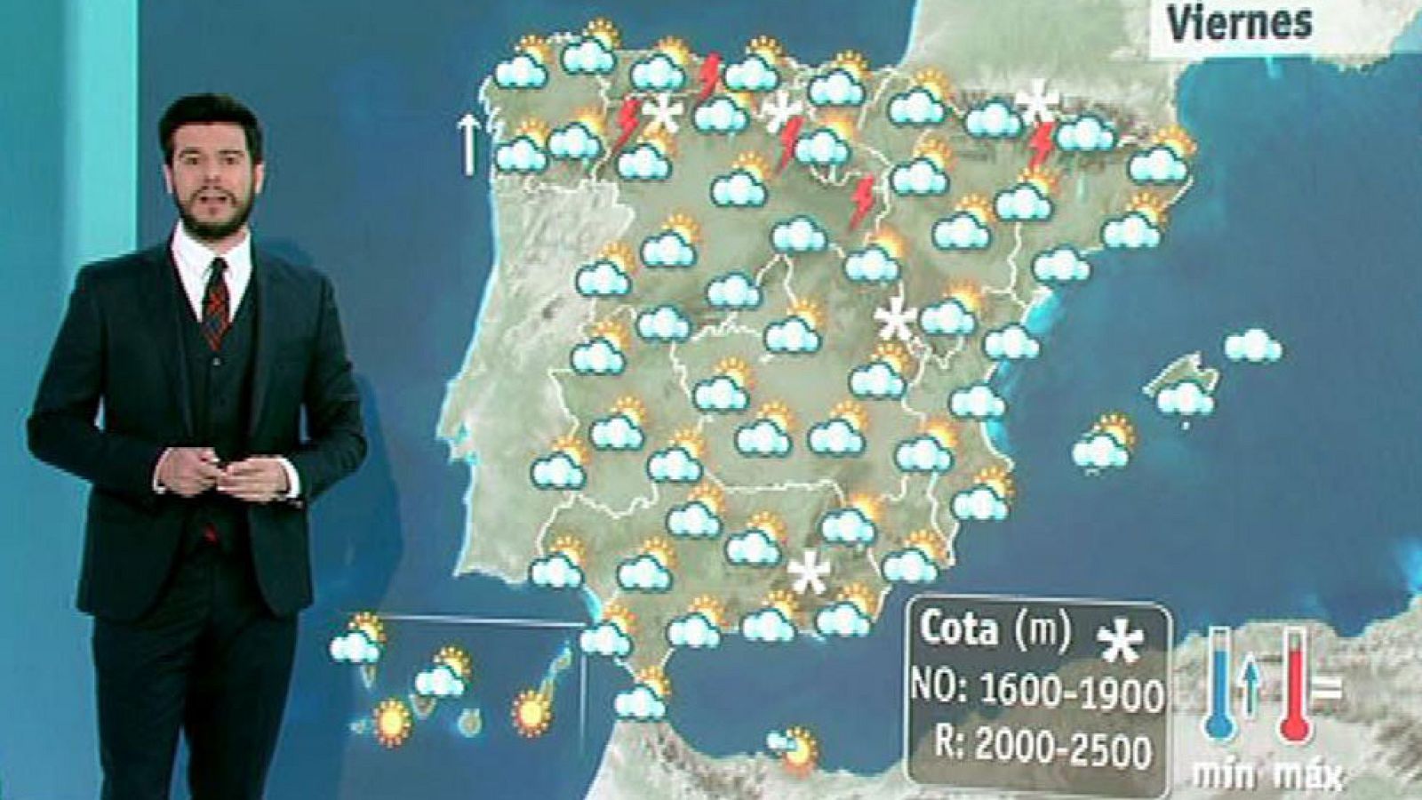 Nubes en casi toda España