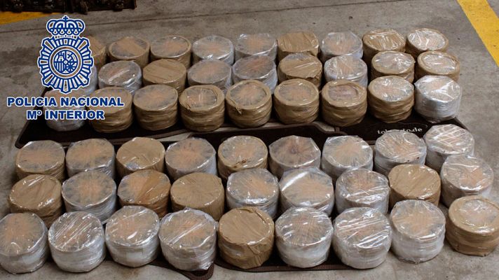 Telediario 1 - Incautados en Pontevedra 56 kilos de heroína