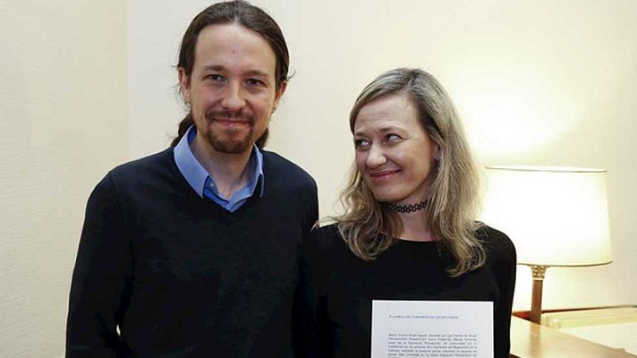 Telediario 1 - La diputada de Podemos Victoria Rosell deja la diputación permanente del Congreso