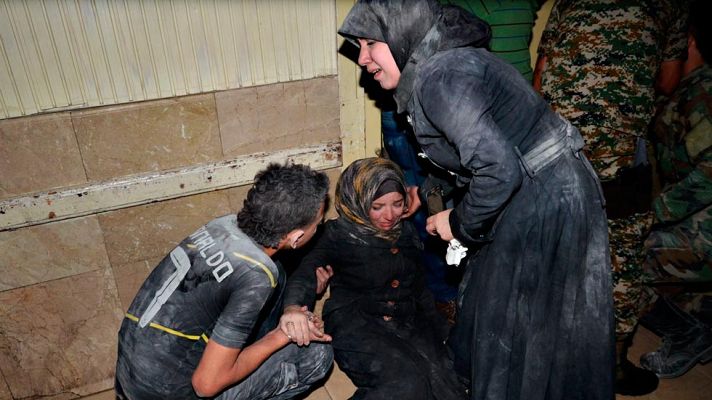 Telediario 1 - La ciudad siria de Alepo sufre una oleada de bombardeos con decenas de muertos