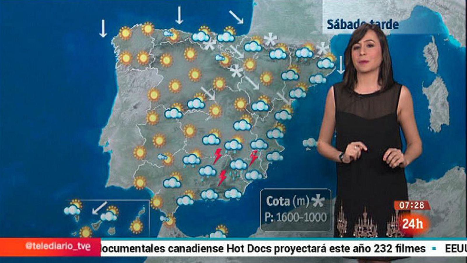 Chubascos en el este Cataluña, descenso de la cota de nieve y vientos - El tiempo | Ver
