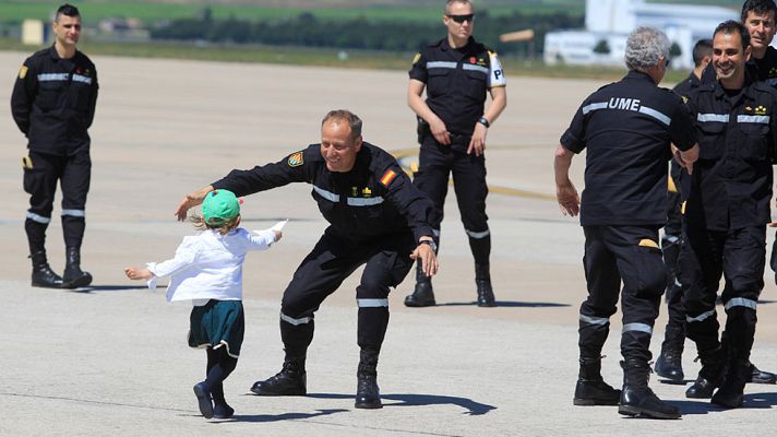 Telediario 1 - De vuelta en España