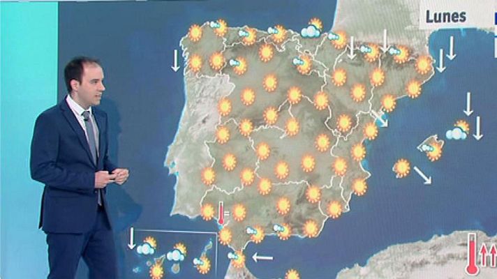El tiempo - Temperaturas en ascenso en casi toda la península menos en el sur