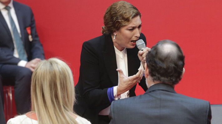 Telediario 1 - Estrella Morente reprocha a los políticos su falta de diálogo