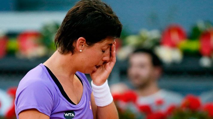 Madrid Open de Tenis - Carla Suárez se despide del Madrid Open entre lágrimas