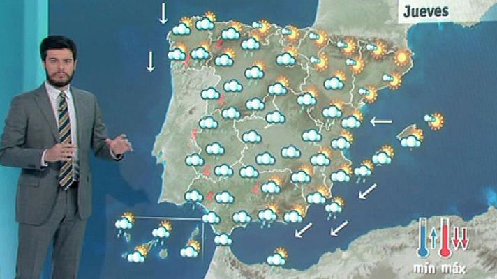El tiempo - Lluvias fuertes en el extremo oeste peninsular