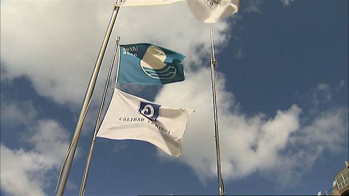 Telediario 1 - España vuelve a batir un nuevo récord de Banderas Azules