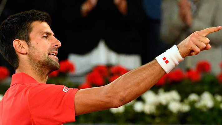 Madrid Open de Tenis - Djokovic, al público: "Gracias por vuestro apoyo"