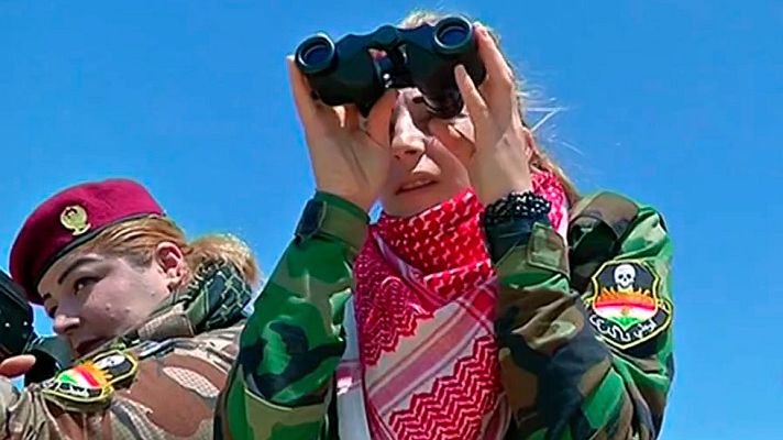 Telediario 1 - Cientos de mujeres luchan contra el Estado Islámico en el Kurdistán