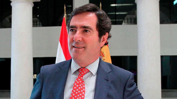 Informativo 24h - El presidente de CEPYME, Antonio Garamendi, cree que ha llegado el momento de subir sueldos con moderación