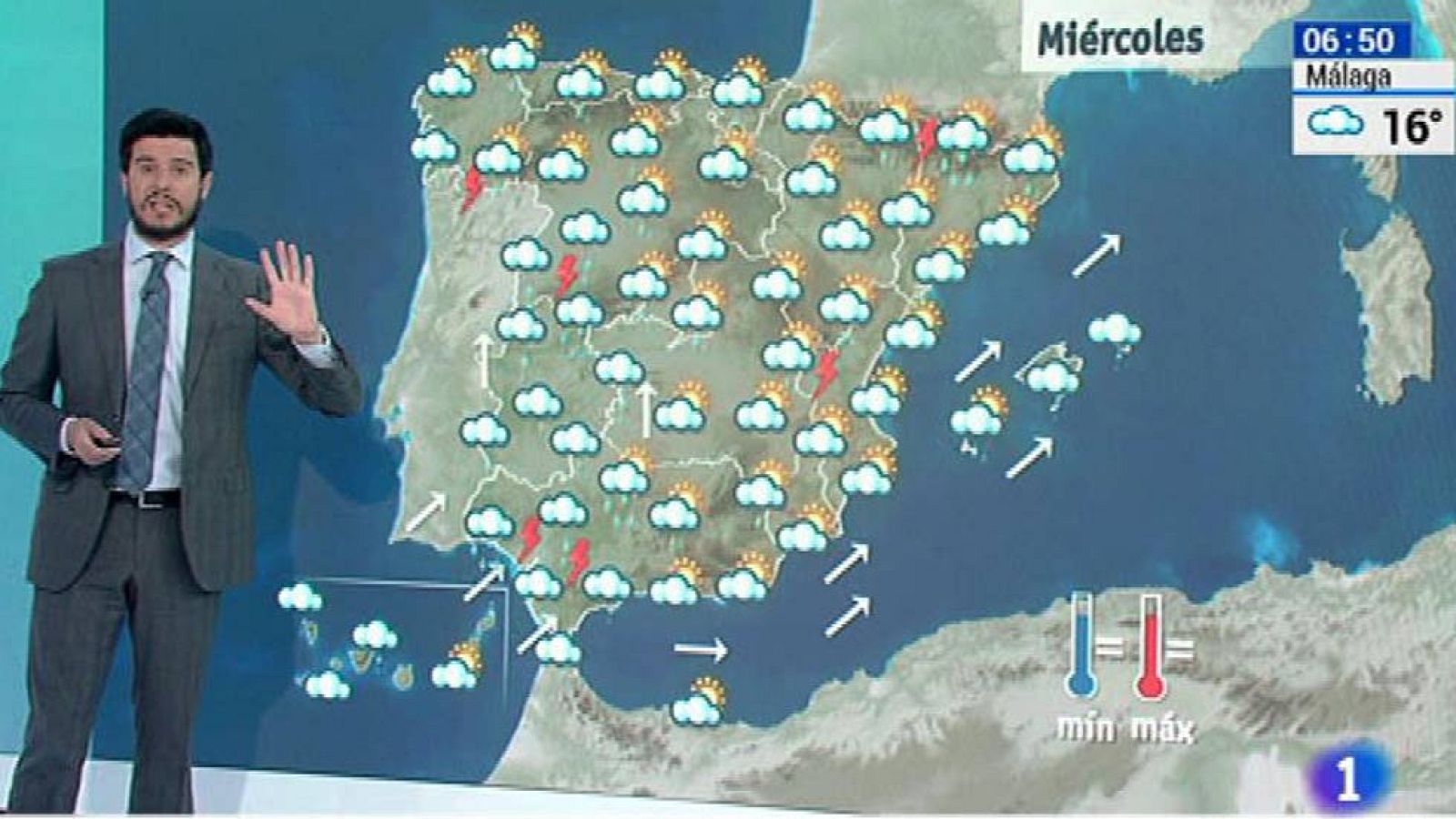 Cielos nubosos y precipitaciones recorren la península - El tiempo | Ver