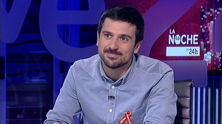La noche en 24h - Ramón Espinar (Podemos) ve posibles las listas al Senado con el PSOE: "Gobernamos en muchos sitios con buen resultado"