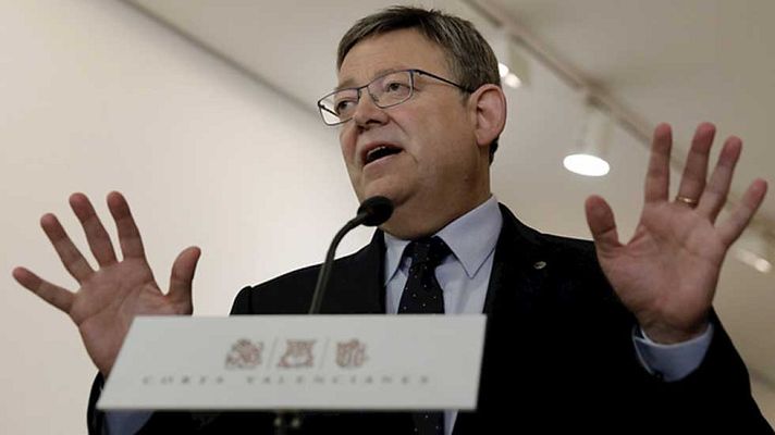 Telediario 1 - Ximo Puig sigue defendiendo una lista conjunta con Podemos al Senado