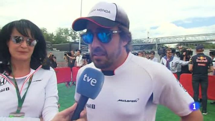 Telediario 1 - Fernando Alonso: "Cada gran premio soy más optimista"