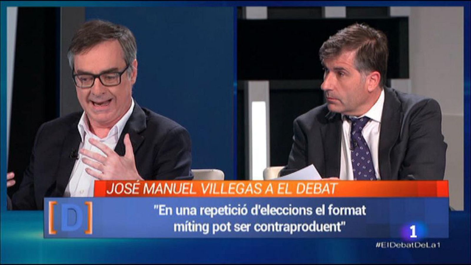 El Debat de La 1 - Entrevista a José Manuel Villegas de Ciudadanos