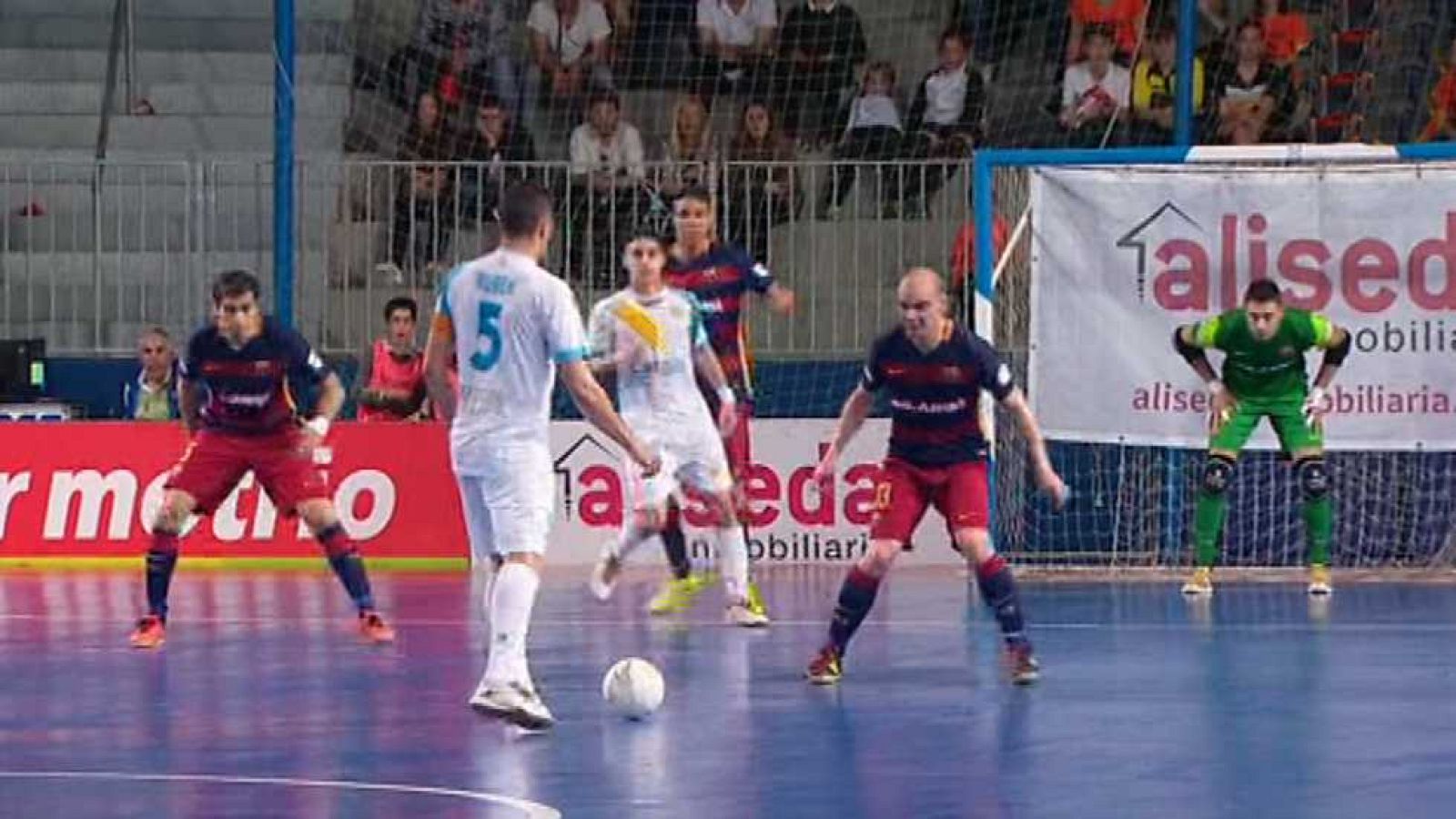 Fútbol Sala  - Liga Nacional. Play Off 1/4 Final. 1º partido: Santa Coloma-FC Barcelona - Ver ahora