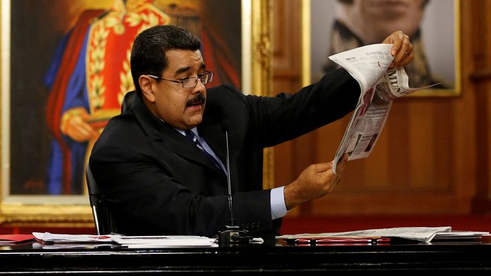 Telediario 1 - Maduro denuncia una campaña "brutal" contra él desde España