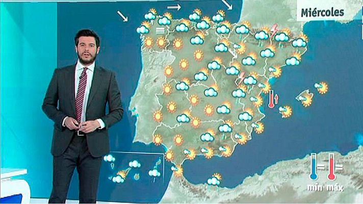 El tiempo - Nubes de evolución y aguaceros en el norte