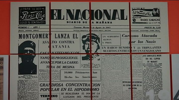 Telediario 1 - La prensa venezolana empieza a escribir en negro