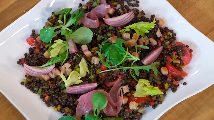 RTVE Cocina - Receta de ensalada de lentejas con arenque