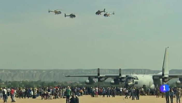 Noticias Aragón - Puertas abiertas en la Base Aérea - 23/05/16
