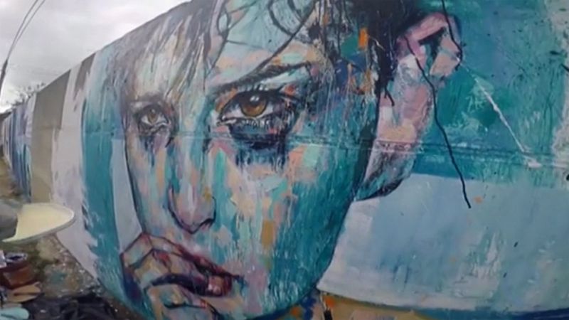 Decenas de grafiteros se dan cita en Lisboa con motivo del Festival Internacional Muro