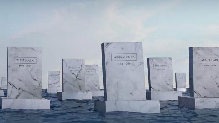 Telediario 1 - El cementerio marino de los refugiados