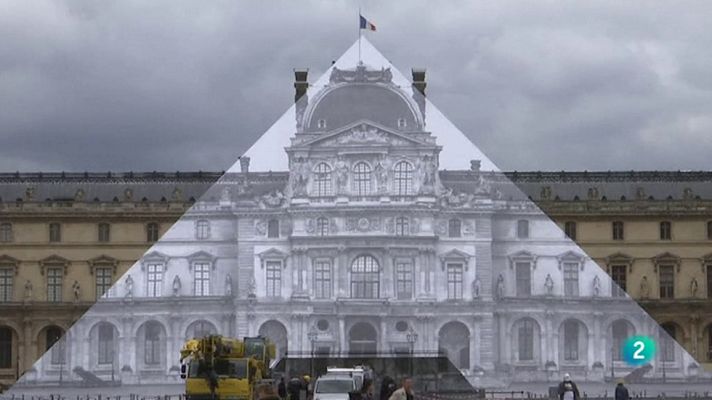 La 2 Noticias - 'Borrar' la pirámide del Louvre para reivindicar su sitio en