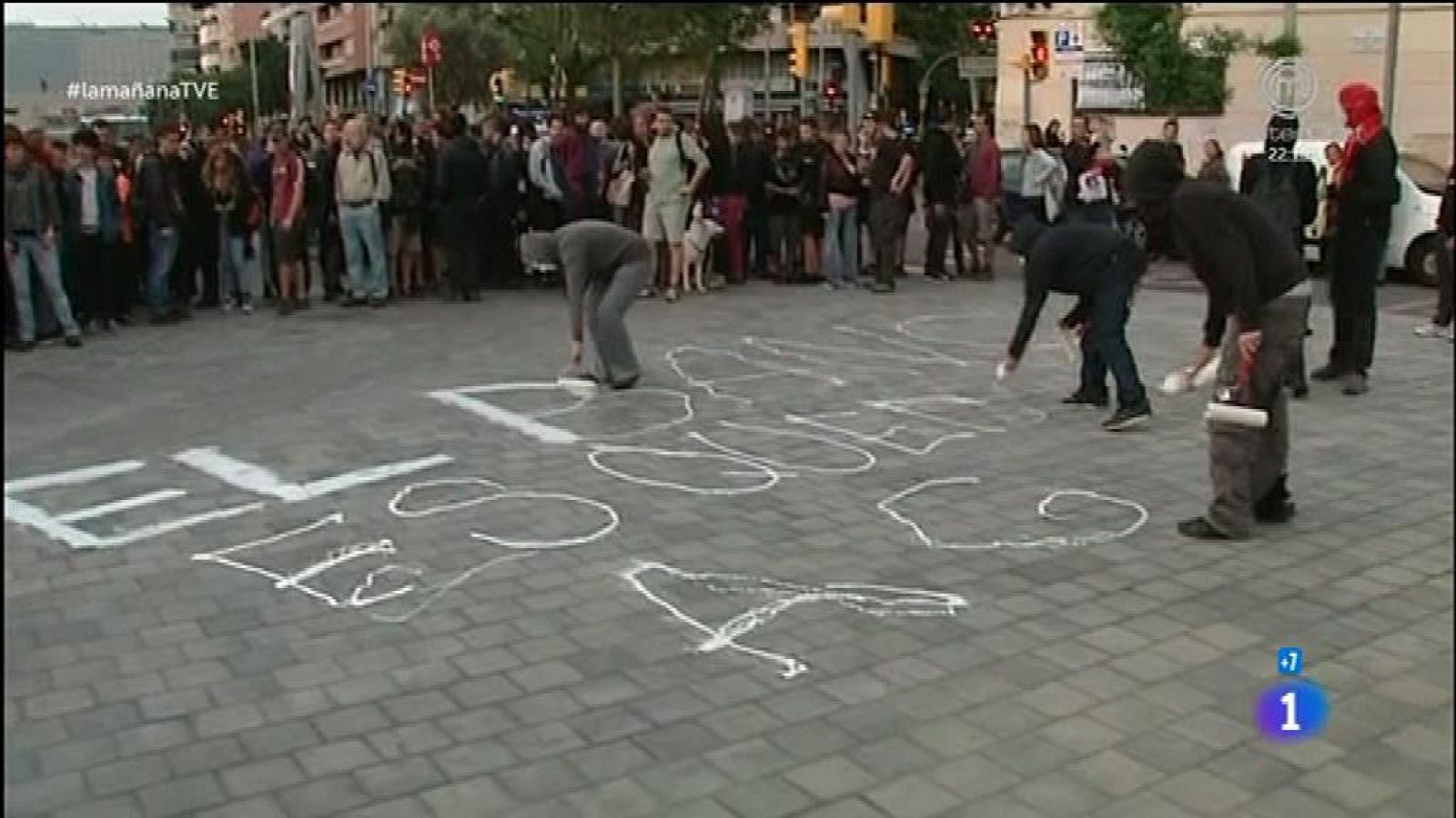 Disturbios en Barcelona