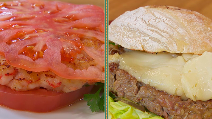 RTVE Cocina - Hamburguesa de bacalao y gambas y hamburguesa de cerdo i