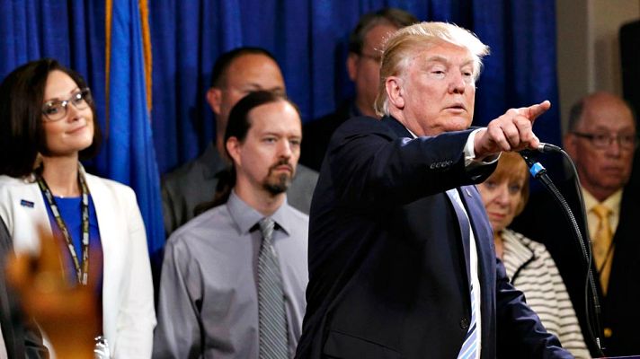 Telediario 1 - Trump ya tiene los delegados suficientes para ser el candidato republicano