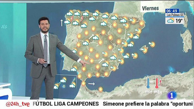 Viento fuerte en el litoral sudeste y chubascos en Galicia y Asturias - El tiempo | Ver