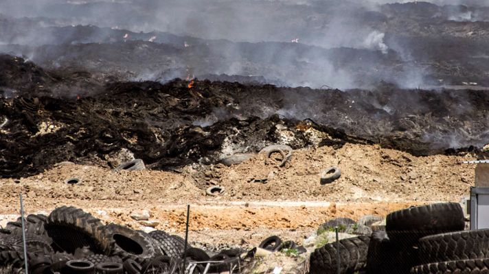 Telediario 1 - Vecinos de Seseña se manifiestan en Toledo