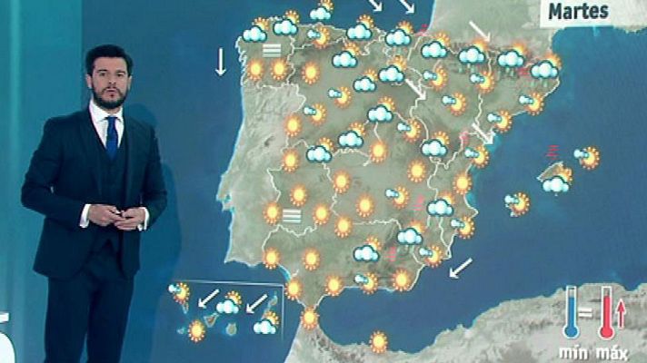 El tiempo - Lluvias fuertes en Cataluña y viento muy fuerte en la desembocadura del Ebro