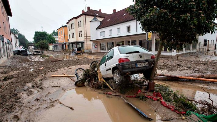 Telediario 1 - Las inundaciones también afectan al sur y el este de Alemania