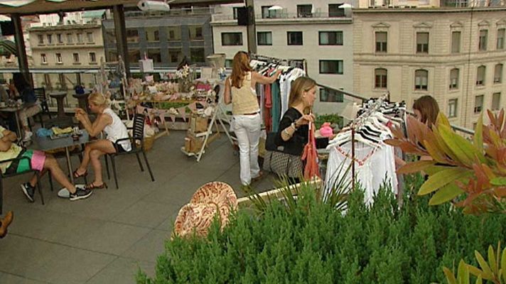 Telediario 1 - Las terrazas de los hoteles en Barcelona se llenan de actividades