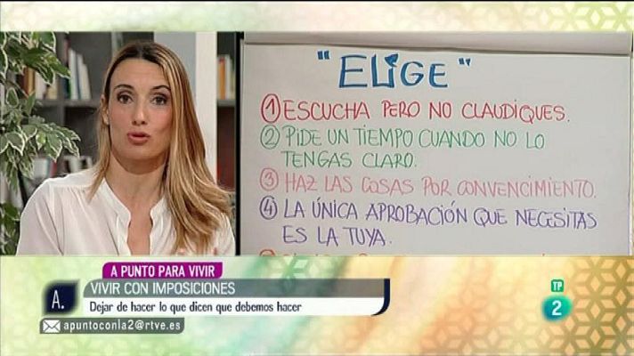 A punto con La 2 - Patricia Ramírez - Vivir con imposiciones