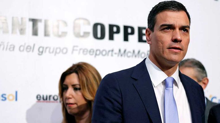 Telediario 1 - Pedro Sánchez insiste en que su enemigo no es Podemos sino la abstención