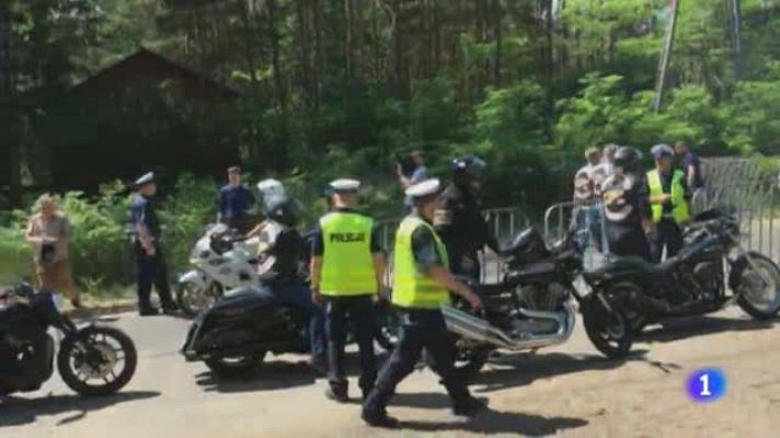 Telediario 1 - Este fin de semana se ha celebrado en Polonia la concentración anual de moteros de Los Ángeles del Infierno