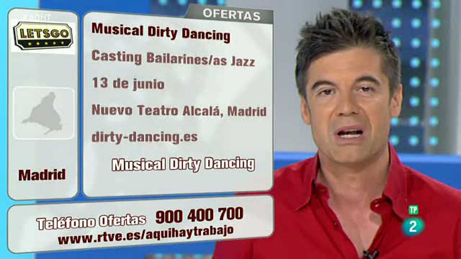 Pruebas para el musical Dirty Dancing - Aquí hay trabajo | Ver