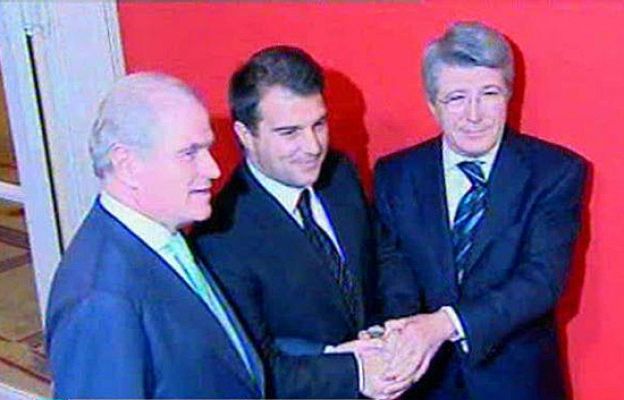  - Cerezo, Laporta y Calderón, juntos