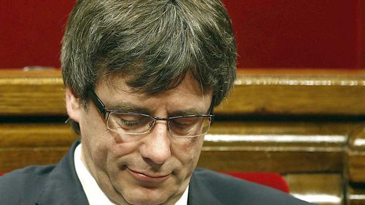 Telediario 1 - Puigdemont da por roto el pacto de estabilidad con la CUP