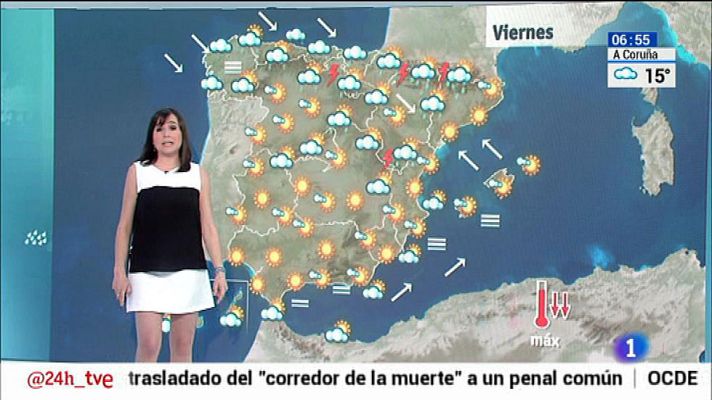 El tiempo - Precipitaciones en el norte y descenso térmico en casi todo el país