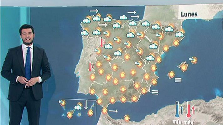 El tiempo - Lluvia en el norte peninsular y temperaturas en ascenso en el sudeste