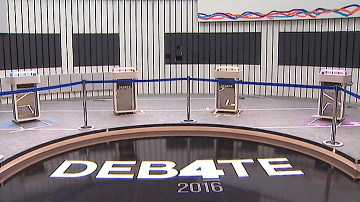Telediario 1 - Los candidatos coinciden en emplear un tono sosegado para el debate