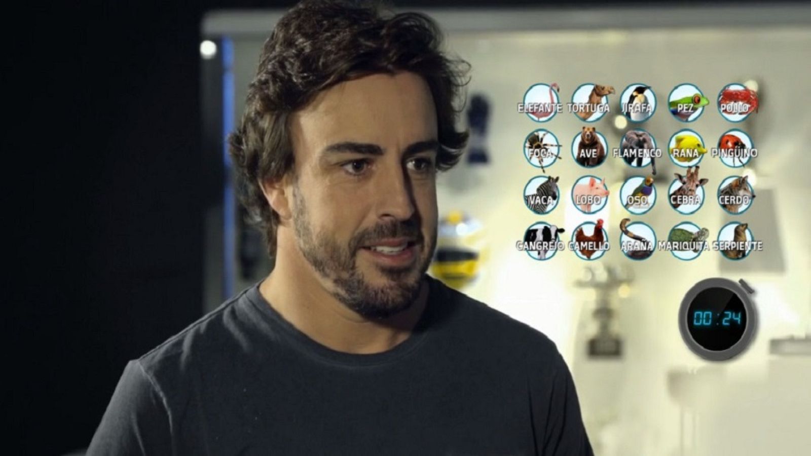 Desafía tu mente - Fernando Alonso en un juego con animales