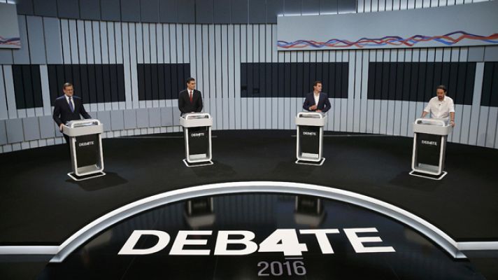 Especiales informativos - Los candidatos inician su intervención en el debate postulándose sobre posibles pactos