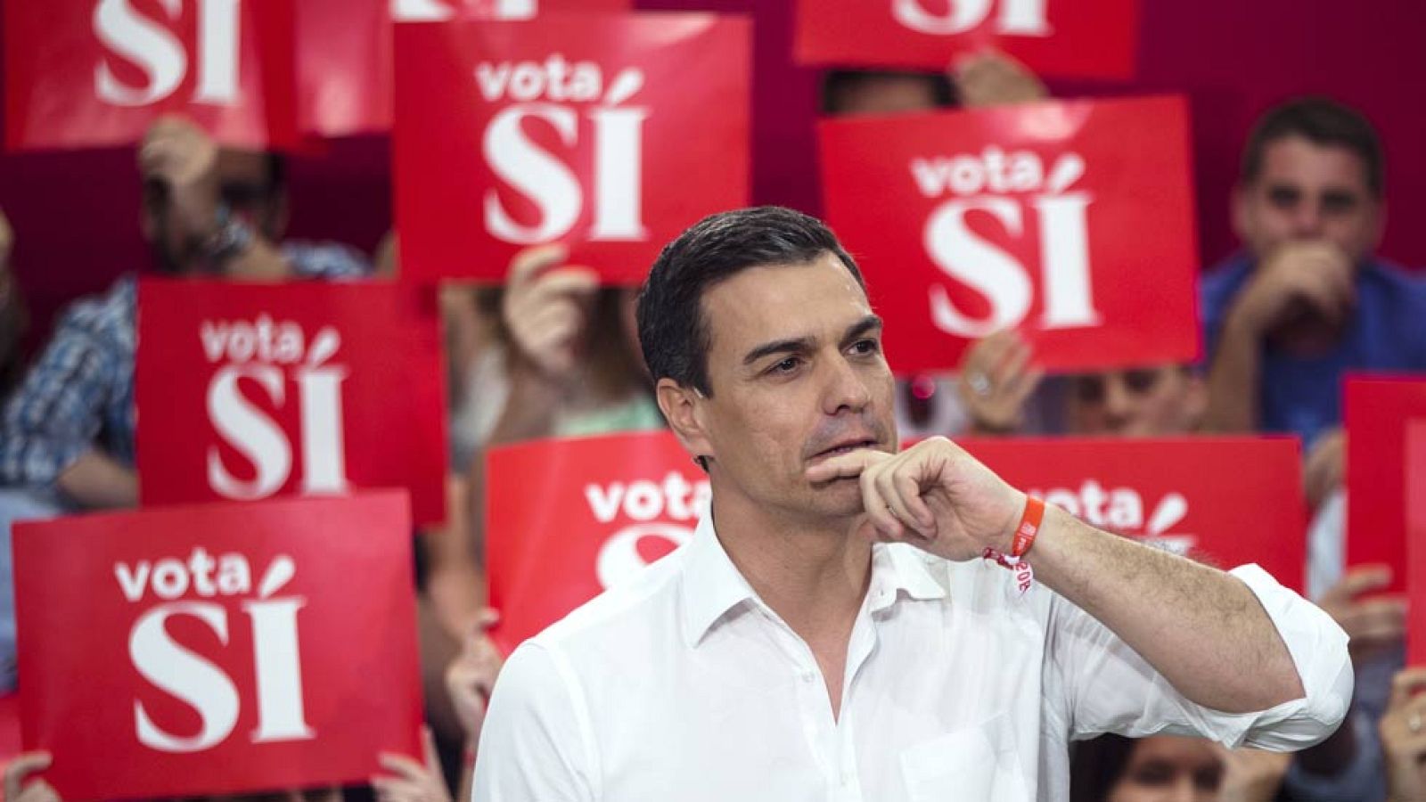 Pedro Sánchez carga contra Iglesias en un mitin en Málaga: "El socialismo se lleva en el corazón, no en un catálogo" | Ver