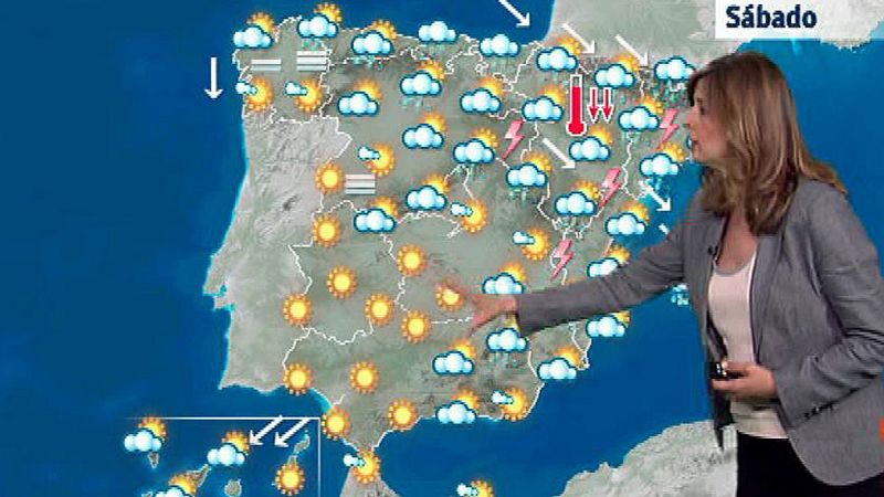Lluvias en Cataluña y Baleares y temperaturas al alza en el oeste peninsular
