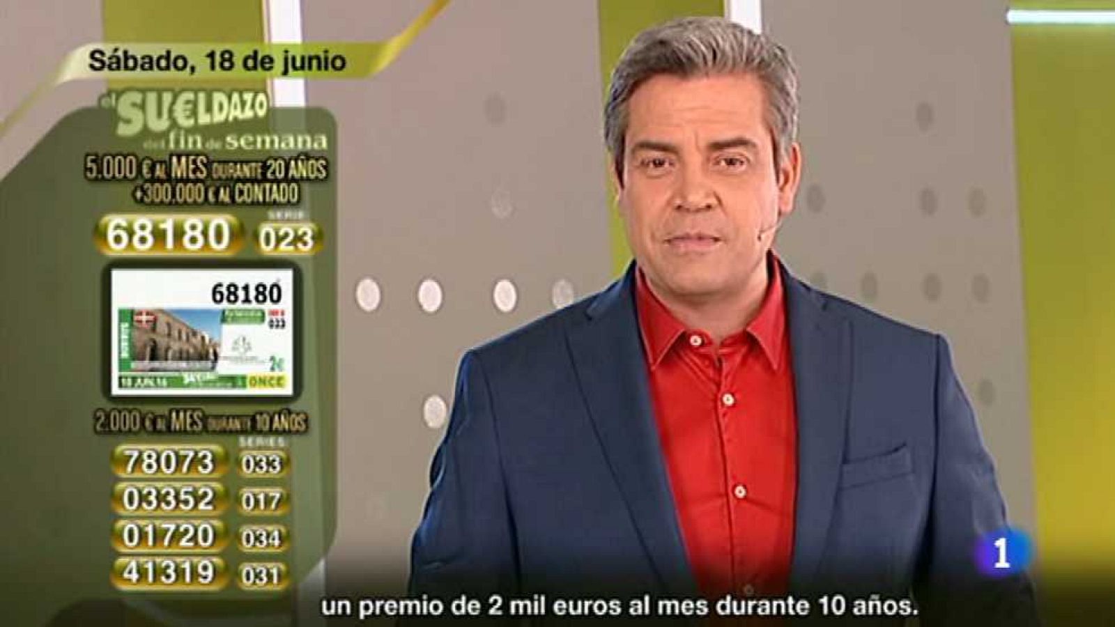 Sorteo ONCE - 18/06/16 - ver ahora